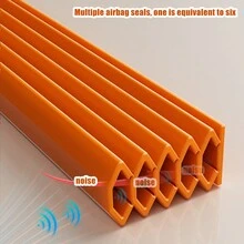 6M/Cuộn, Có Thể Bịt Kín Khoảng Cách 1-15Mm Dải Niêm Phong Cửa & Cửa Sổ Có Thể Điều Chỉnh 6 Lớp, Chống Gió, Cách Âm, Dải Niêm Phong Cửa Chống Trộm - Nhiều màu - Xem 7