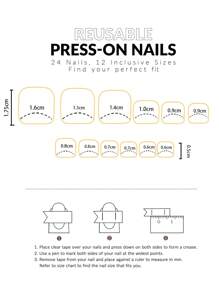 Minimalism Cute 24Pcs Handmade 3D Colorful Butterfly Gold Flower Sparkling Diamond Full Cover French Style Fashionable Luxury Nails For Any Occasion Press On Nails