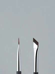 2pcs Ultra-Thin Blade Eyebrow/Eyeliner Brush, For Precise Eyebrow /Eyeliner Application,Eyebrow Brush,Eyeshadow Brush,Spoolie,Spoolie Brush - Multicolor - View 6