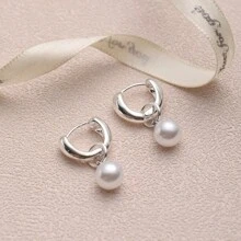 jugalstar 1pair Anti-Tarnish Pearl Decorated Drop Earrings For Women - Pearl Drop Earrings - View 6