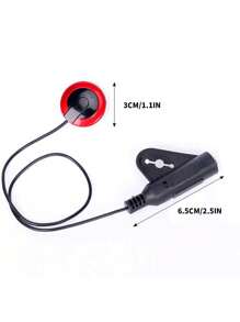 吉他拾音器無需鑽孔安裝，通用簡易樂器拾音器適用於吉他、小提琴、烏克麗麗等—吉他配件 - 黑色 - 查看 7