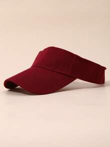 Solid Color Plain Sun Hat For Girls, Sunscreen Sun Shade Cap For Boys, Sports Visor Cap For Summer Running