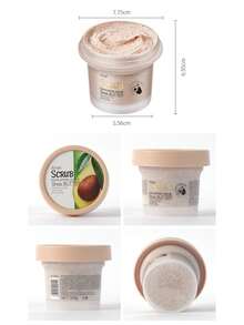 YZAK 1入組100g乳木果煥膚身體磨砂臉部&身體去角質潔面乳，淨化毛孔保濕滋養，適合每日使用，適宜贈送好友