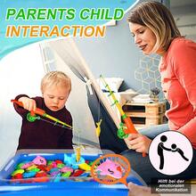 2-Player Magnetic Fishing Game For Kids 3-5, Kids Fishing Pole, Toddler Fishing Pole, Magnetic Fishing Toy, Toddler Bath Toys For Kids, Kids Fishing Rod, Summer Pool Water Fish Toys For Kid - Multicolor - View 5