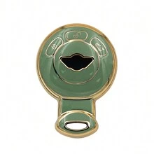 1pc 3 Buttons Soft TPU Golden Side Car Key Case Cover For BMW Mini For Cooper For Countryman Full Protector Shell Accessories-Green - Green - View 2