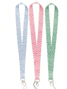 1入組愛心圖案手機掛繩