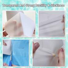 1 Roll Air Mattress Patch Repair Kit Heavy Duty,2.75in X 3.3 Ft Roll Waterproof TPU Pool Patches Repair Kit For Air Mattress,Pool Floats,Bounce House,Tent,Canvas,Canopy,Tubes Air Bed And Inflatable Toys - Clear - View 6