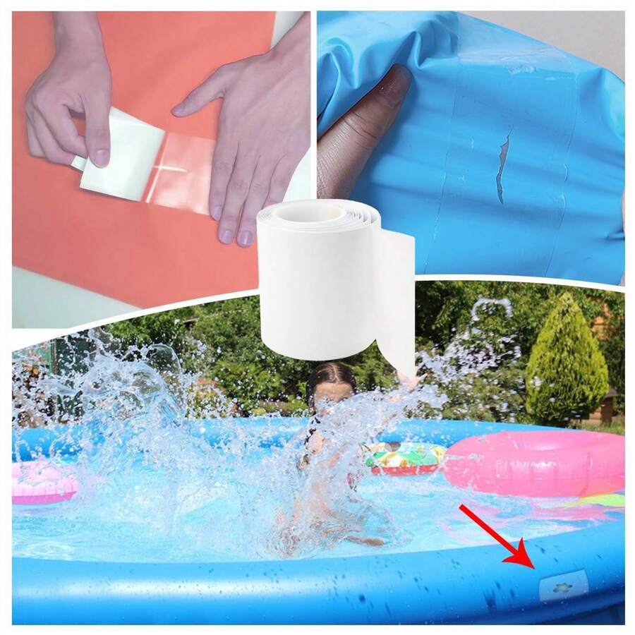 1 Roll Air Mattress Patch Repair Kit Heavy Duty,2.75in X 3.3 Ft Roll Waterproof TPU Pool Patches Repair Kit For Air Mattress,Pool Floats,Bounce House,Tent,Canvas,Canopy,Tubes Air Bed And Inflatable Toys - Clear - View 1