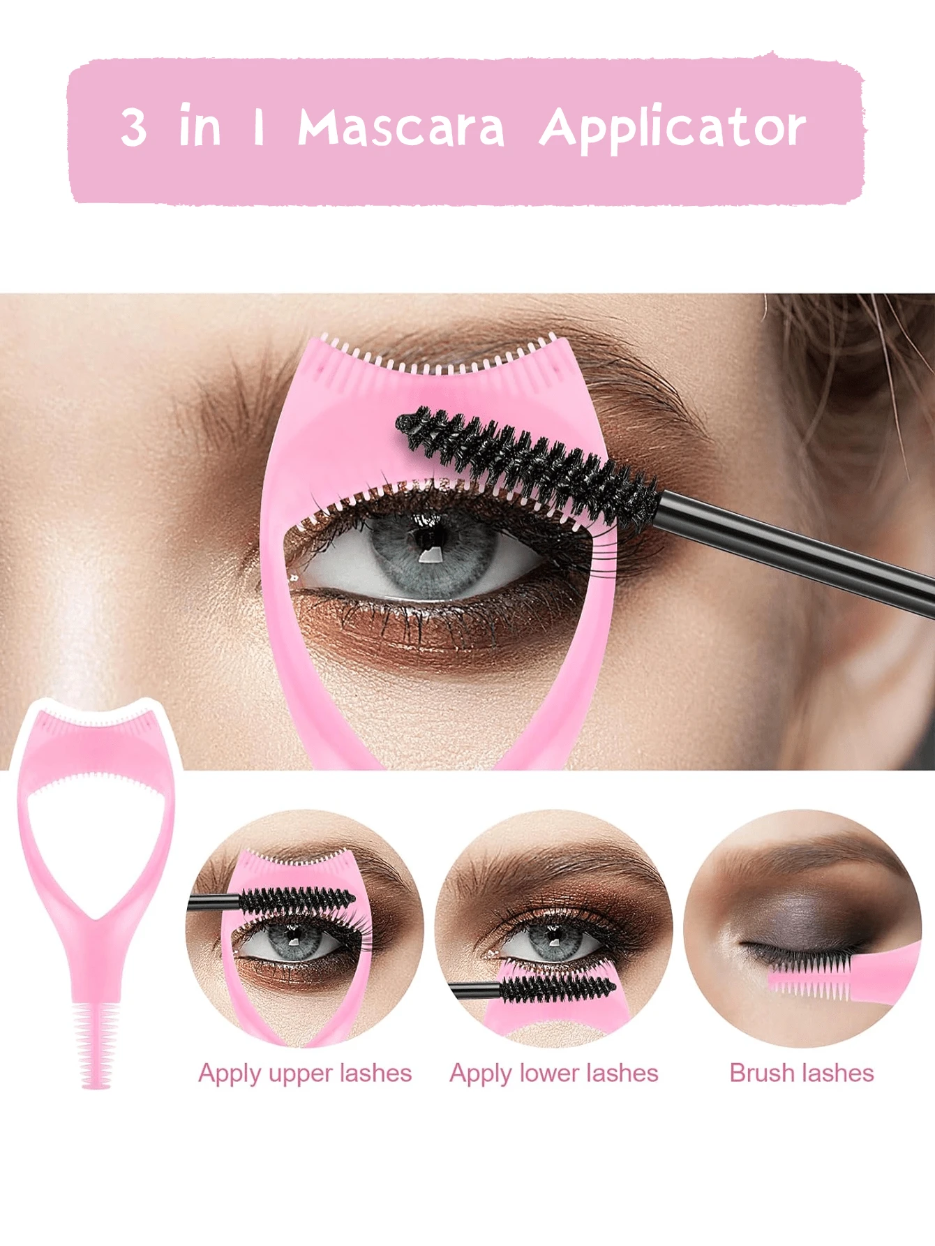 2Pcs Mascara Guard Tool, Lash Separator Tool Mascara Shield Applicator