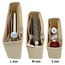 Dụng cụ sắp xếp ví bằng nỉ có dây kéo, Túi xách nhỏ Túi tote Shaper Chèn cho túi đeo vai GG Marmont Matelasse, Túi đựng trong túi - Màu be - Xem 5