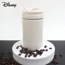 500ml可爱卡通双饮杯牛奶杯咖啡杯保温杯不锈钢杯吸管杯便携返校 - 米色 - 查看 4