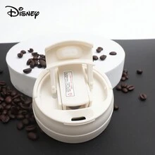 500ml可爱卡通双饮杯牛奶杯咖啡杯保温杯不锈钢杯吸管杯便携返校 - 米色 - 查看 6