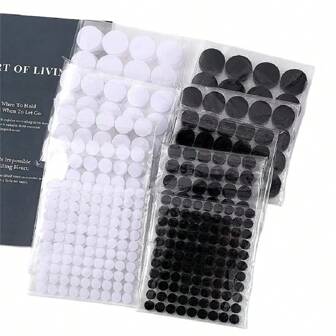Puntos autoadhesivos de 10/15/20/25/30 mm, puntos de bucle y gancho de nailon con adhesivo fuerte, excelentes para manualidades, aula, oficina, hogar y accesorios de costura