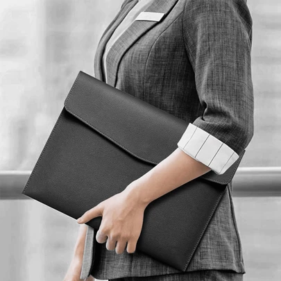 1 件畅销便携式文件收纳袋，适用于 A4 纸张，大容量垂直文件袋，耐用 PU 材质文件收纳整理器，带扩展文件夹设计，返校，学校用品