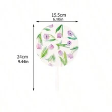 Cartoon Transparent Handheld Fan For Summer, Fresh PVC Hand Fan For Students, Portable Transparent Flower Fan - Cherry Blossoms - View 5