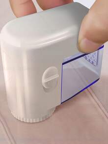 2 Peças Aparelho Tirar Bolinha Roupa Papa Elétrico Remove Bola Pêlo Para Folha Promoção - Branco - Visão 6