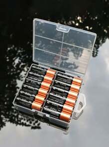 1 Stück Batterie-Organizer Aufbewahrungsbox für Größe 5/7, aus PP-Material hergestellt