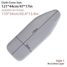 1pc Universal Ironing Board Cover With Elastic Edge Stain Resistant Scorching Iron Thick Padding Iron Heat Shield Ironing Cover For Ironing Table For School,Office,Household,Travel,Bag,Organizer,Storage