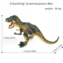 15 piezas Opciones de modelos de dinosaurios realistas, de 5 a 9 pulgadas de longitud, material sólido de PVC, decoración artesanal y juguetes educativos para niños, que incluyen Tyrannosaurus Rex, Carnotaurus, Spinosaurus, Brachiosaurus, Stegosaurus, Ankylosaurus, Triceratops, Velociraptor, Allosaurus, Diplodocus, Giganotosaurus, Suchomimus, Pteranodon, Modelos de dinosaurios, un gran regalo para la decoración de la habitación en festividades