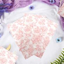 20 قطعة مناديل ورقية زهرية للربيع والصيف طبقتان للاستخدام مرة واحدة، مناديل ورقية للضيوف بطبعات أزهار البرية للحمامات، مناديل ورقية بطبعات زهرية للحفلات الخاصة بالعيد الزواج حفل استحمام ، حفلات الشاي ديكورات، حجم 33 * 40 سم