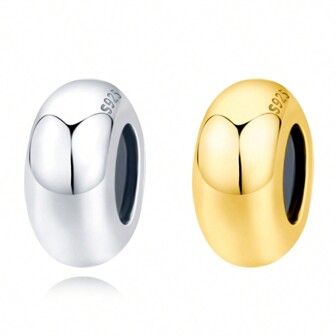  1 Pieza de Cuentas Brillantes de Mini Aislamiento de Plata de Ley 925 MISEFF para Hacer Pulseras y Collares - Regalo de Cumpleaños para Mujeres