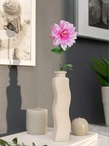 6Pcs Artificial Mums Flowers Spring Chrysanthemum Flowers 25" Long Stem Faux Spider Mum Flowers Large Floral Arrangements Bouquets Fake Pincushion Silk Flower Office Home Decor - Baby Pink - View 1