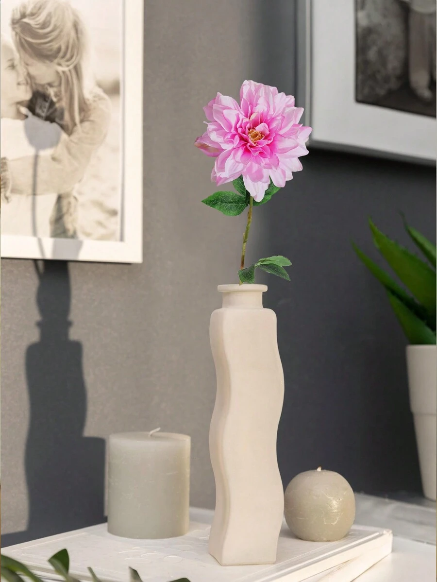 6Pcs Artificial Mums Flowers Spring Chrysanthemum Flowers 25" Long Stem Faux Spider Mum Flowers Large Floral Arrangements Bouquets Fake Pincushion Silk Flower Office Home Decor - Baby Pink - View 1