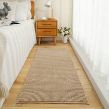 1pc Extra Thick & Long Chenille Floor Mat, Absorbent & Anti-Slip, Suitable For Bathroom, Sofa, Kitchen, Bedside, Windowsill, Super Absorbent - Khaki - View 4