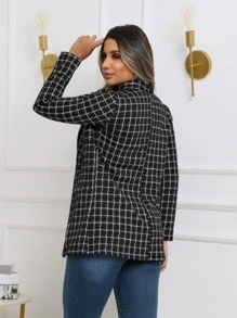 Women Blazers - 黑與白 - 查看 2