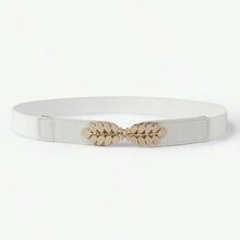 1入簡單百搭高檔彈性腰帶，適用於裙子的帶扣 - A - 查看 11