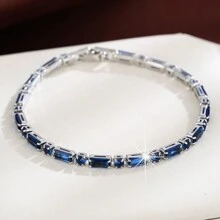 1pc Simple & Fashionable Colorful Cubic Zirconia Bracelet - Bracelet - View 19