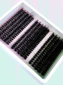 290簇15排5D蓬鬆DIY睫毛延伸12-20mm D/CC/DD捲度個人睫毛延伸簇60D+80D+100D混合托盤睫毛簇，適用於家庭DIY - CC - 查看 8