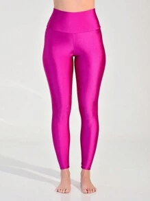 Women Sports Leggings - Hot Pink - View 4