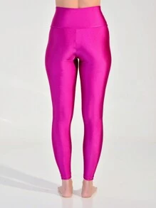 Women Sports Leggings - Hot Pink - View 5