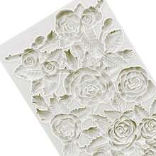 Stampo In Silicone Per La Decorazione di Torte Con Motivo Di Rose, Attrezzi Da Cucina Per La Cottura, Ideale Per Preparare Pasta Di Zucchero, Caramelle, Cioccolatini Ed Altre Delizie - Grigio Chiaro - Visualizzare 3