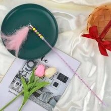 1 Máy Tính Nhiều Màu Lông Mèo Teaser Cây Đũa Phép, DIY Chất Lượng Cao Lông Mèo Tương Tác Đồ Chơi, Sản Phẩm Lông Vũ - Nhiều màu - Xem 9
