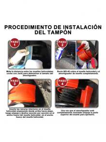 Calza Aumento Refuerzo Resorte Tipo Rubber Shock 2 Piezas - Rojo - Ver 9