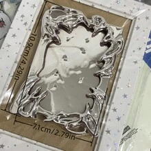 銀色金屬風格的造型相片卡片架Kpop - 銀色 - 查看 8