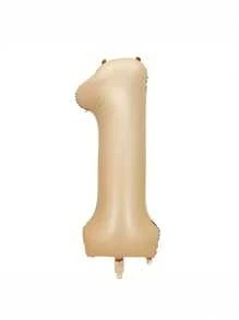 1pc Number Design Balloon, 32 Inch Number Balloon For Birthday Party