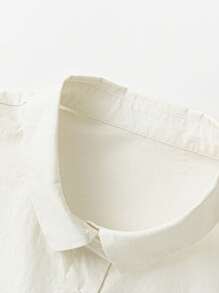 mini bala 女孩短袖 T 恤夏季可爱娃娃衬衫 - 白色 - 查看 6