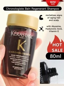 Kérastase 卡诗 (Kerastase) [旅行装] Chronologiste 赋活洗发露 80ml，滋养秀发和头皮的必备洗发露。蕴含透明质酸和维生素 E，焕活秀发和头皮，适合暗哑、干燥、脆弱和敏感发质。 - 黑色 - 查看 9