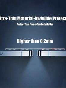 2Pcs/Set Full Cover Camera Lens Protectors Compatible With IPhone 12 13 Pro Max Screen Protectors Compatible With IPhone 11 14 Pro Max Glass 15 Pro Max 15 Plus 16 16 Plus 16 Pro 16 Pro Max - Clear - View 4