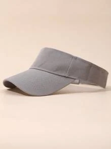 Solid Color Plain Sun Hat For Girls, Sunscreen Sun Shade Cap For Boys, Sports Visor Cap For Summer Running