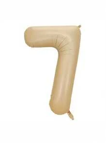 1pc Number Design Balloon, 32 Inch Number Balloon For Birthday Party