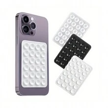 2pcs Durable Non-Slip Silicone Phone Suction Pad - Strong Hold Suction Cup With Adhesive Backing - Perfect For Smartphones, Offers Secure & Reusable Anti-Slip Grip - Multicolor - View 7