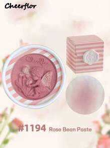 CHEERFLOR Embossed Solid Color Blush, Cheeks Powder Blush, Smooth Mate Face Blush, Light, Smooth, Facial Beauty Cosmetic Makeup - CFR1194 - View 3