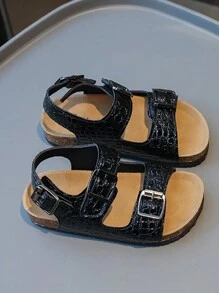 Novas Sandálias Rasteiras de Fundo Macio para Meninas, Chinelos Anti-derrapantes para Crianças, Sapatos Rasteiros para Meninas, Sapatos de Verão para Meninas