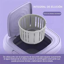 1pc 9L Lavadora Portátil, Mini Lavadora Plegable de con Tubo de Agua Lavadora de Limpieza Profunda y Centrifugado en Seco para Quickly Wash & Dehydrate Underwear,Dormitorio, Camping, RV Lavandería de Viaje