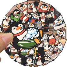 Nayiben 50入組有趣企鵝塗鴉貼紙，適用於水瓶、行李箱、筆記本、手提電腦、防水貼紙的派對禮物裝飾貼紙 - 彩色 - 查看 6