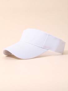 Solid Color Plain Sun Hat For Girls, Sunscreen Sun Shade Cap For Boys, Sports Visor Cap For Summer Running